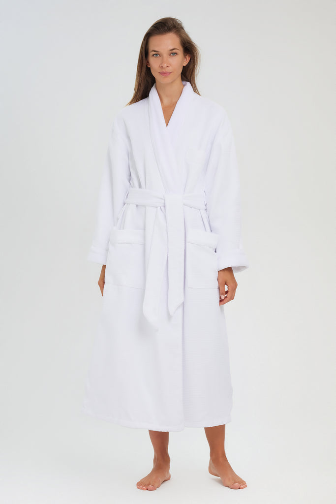 Diamond Waffle Robe Lined In Plush