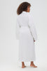 Shell-Pattern Shawl Collar Waffle Robe