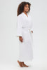 Shell-Pattern Shawl Collar Waffle Robe