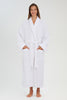 Diamond Waffle Robe With Velour Accents- Slighly Off Color