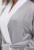 Microfiber Shawl Robe Lined in Plush