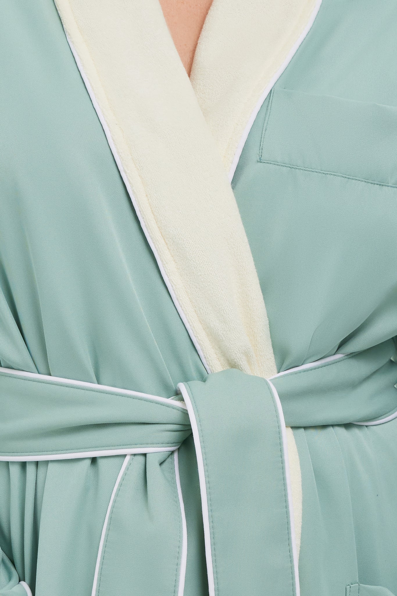 Microfiber Shawl Robe Lined In Terry