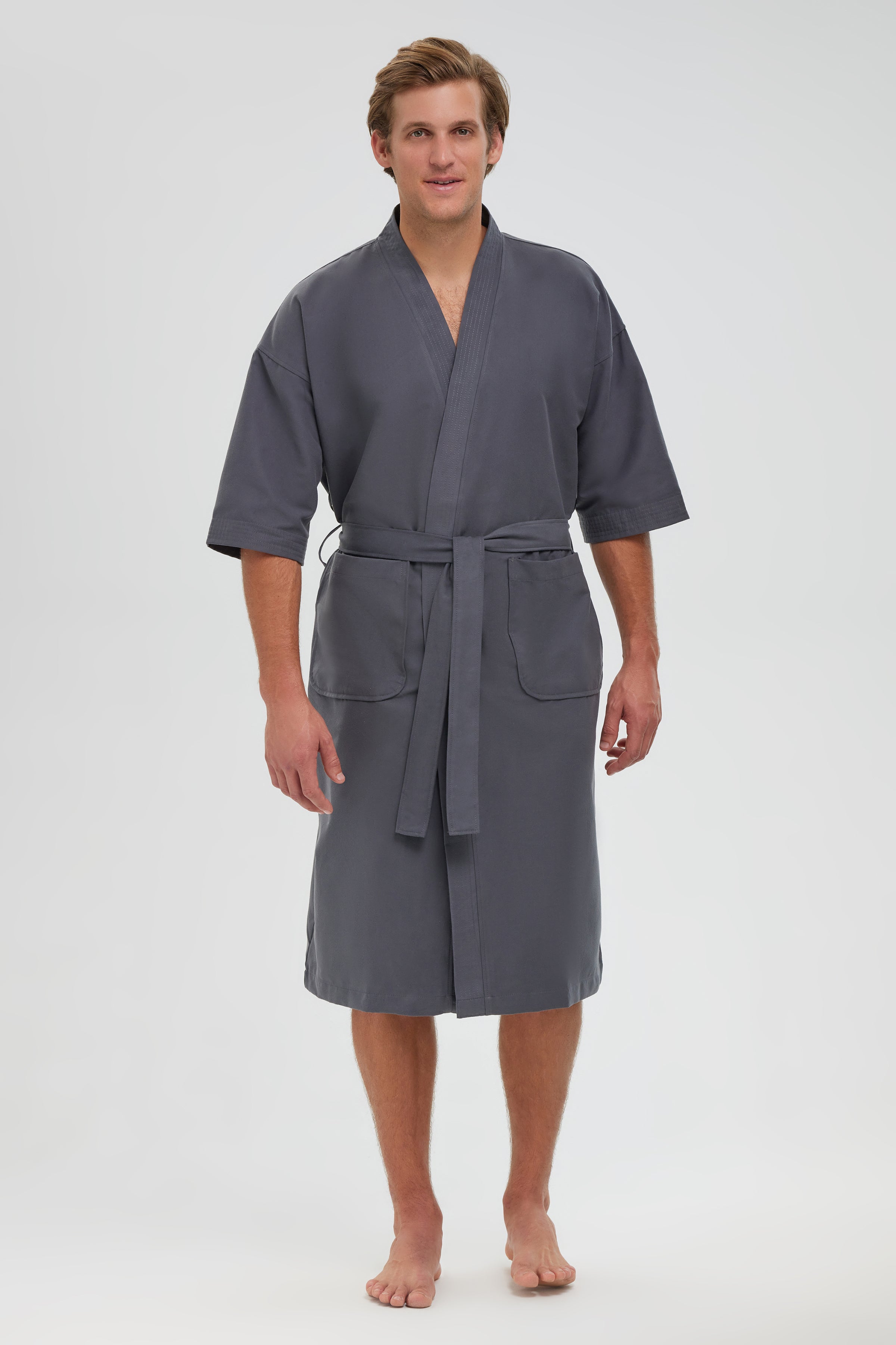 Chamois Microfiber Kimono Robe