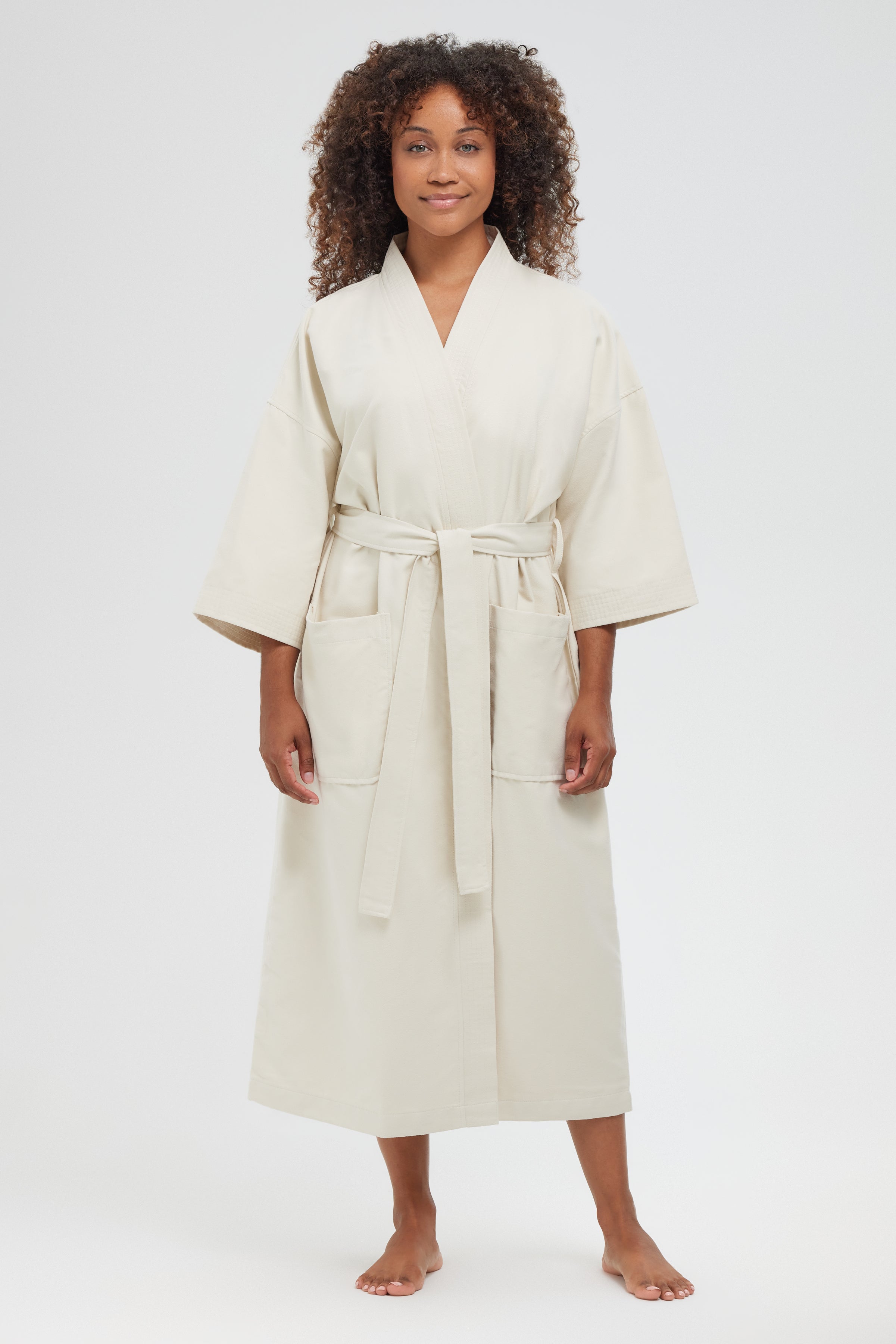 Chamois Microfiber Kimono Robe