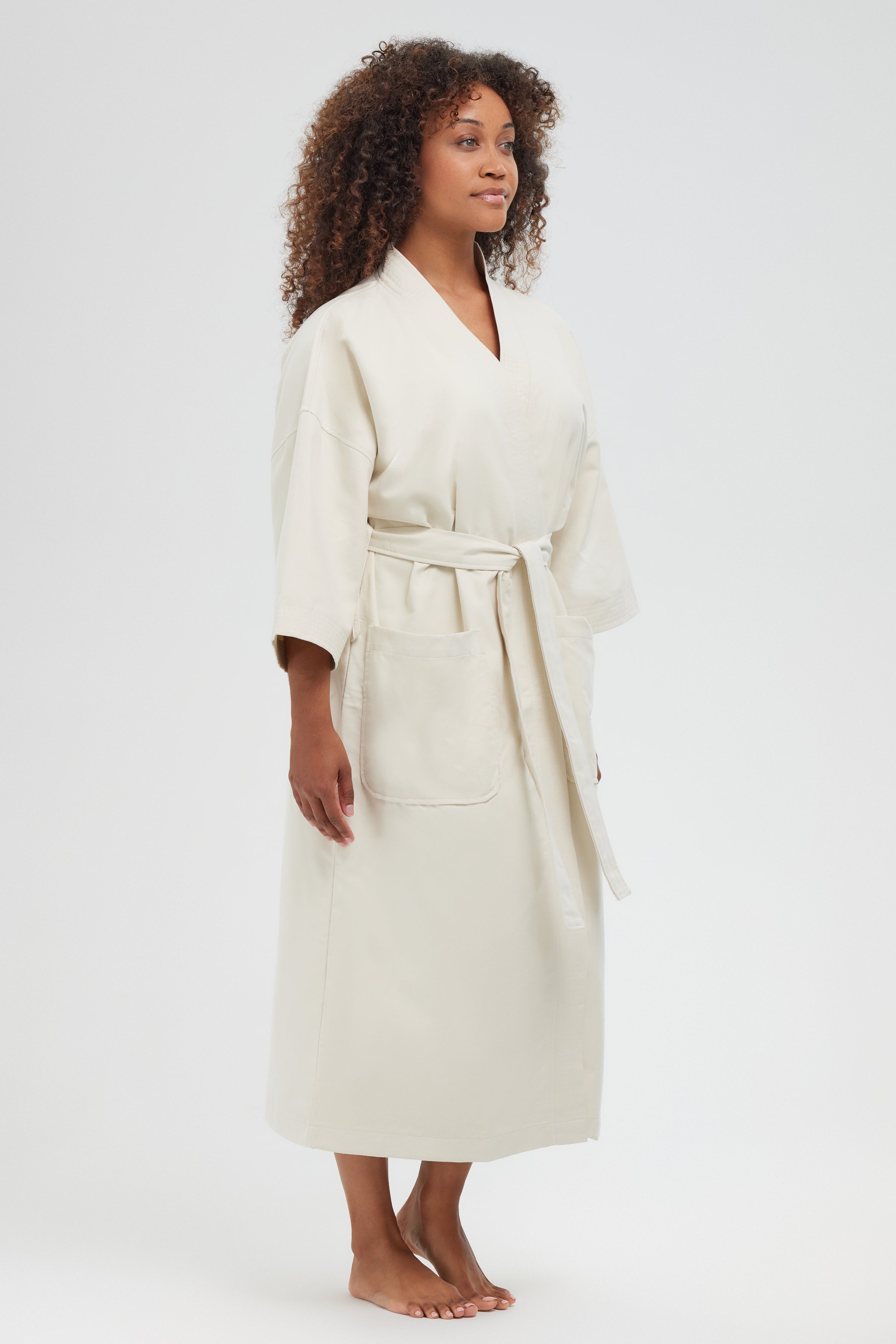Chamois Microfiber Kimono Robe