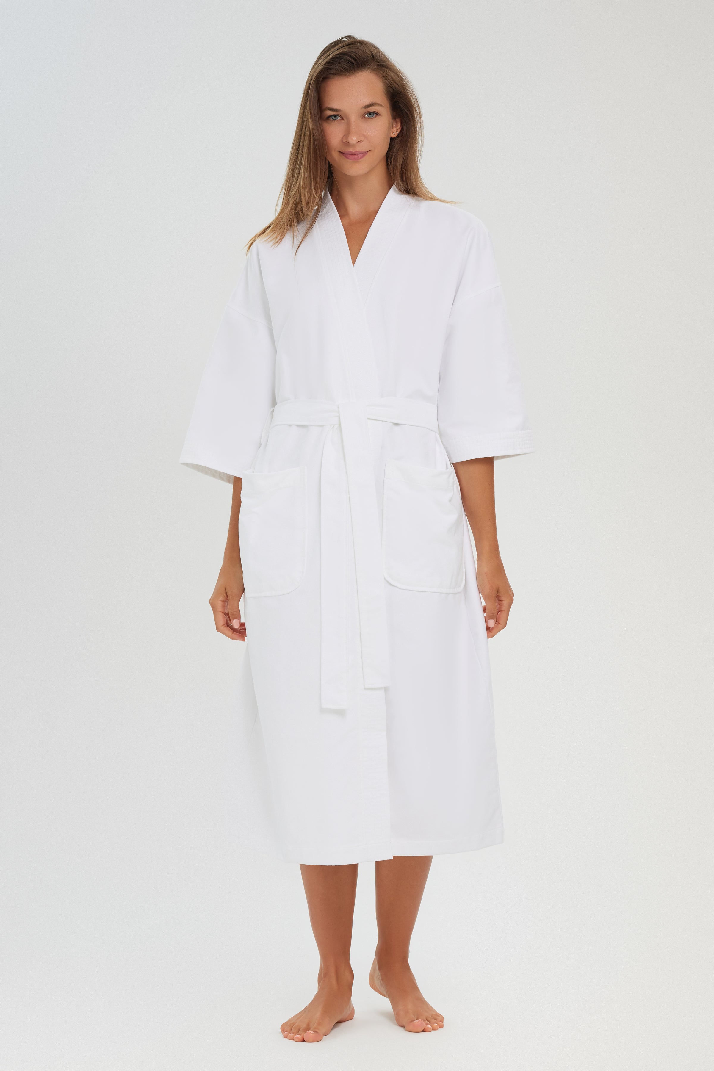 Chamois Microfiber Kimono Robe