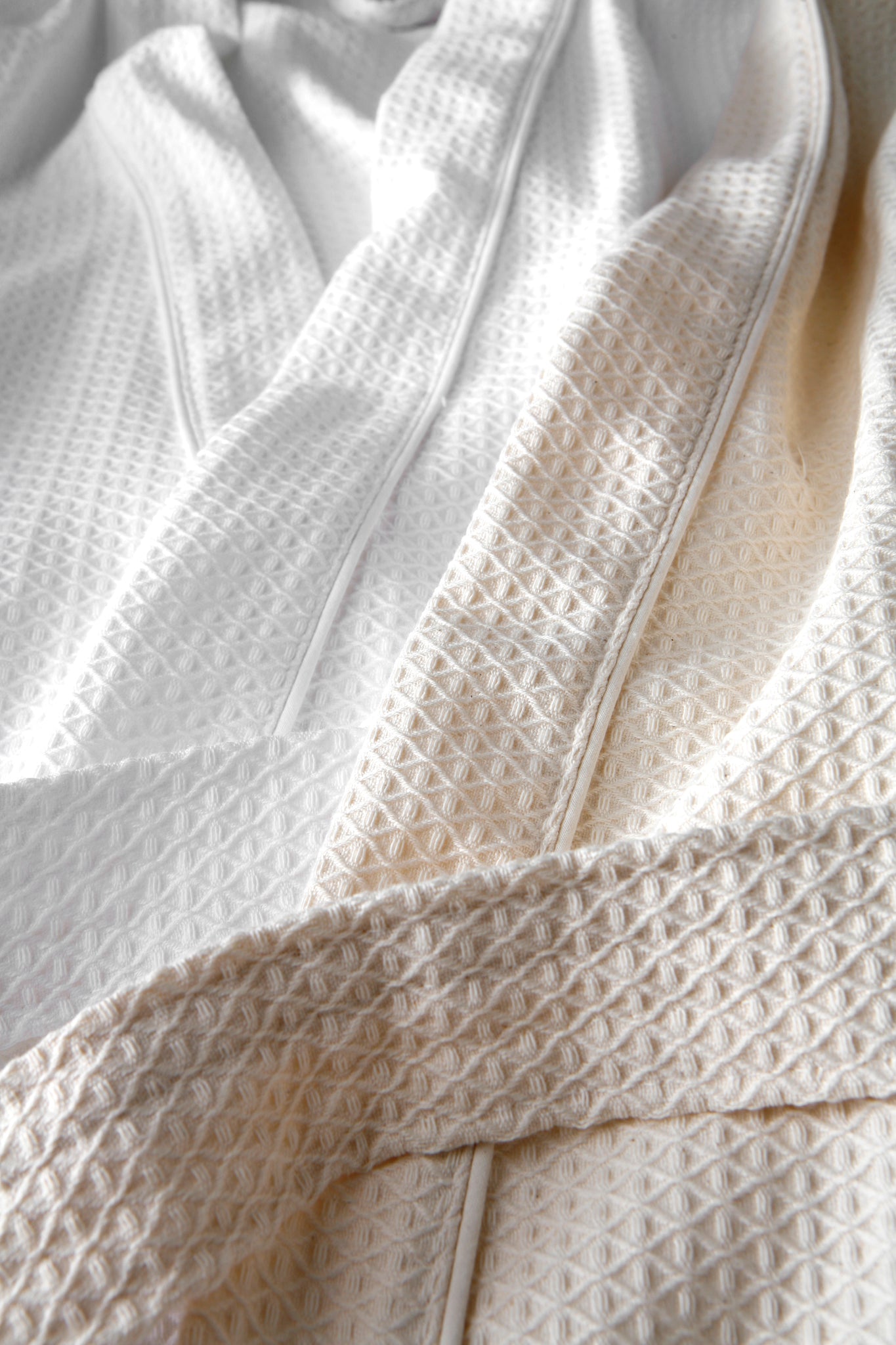 Diamond-Style Waffle Robe | Honeycomb Robe